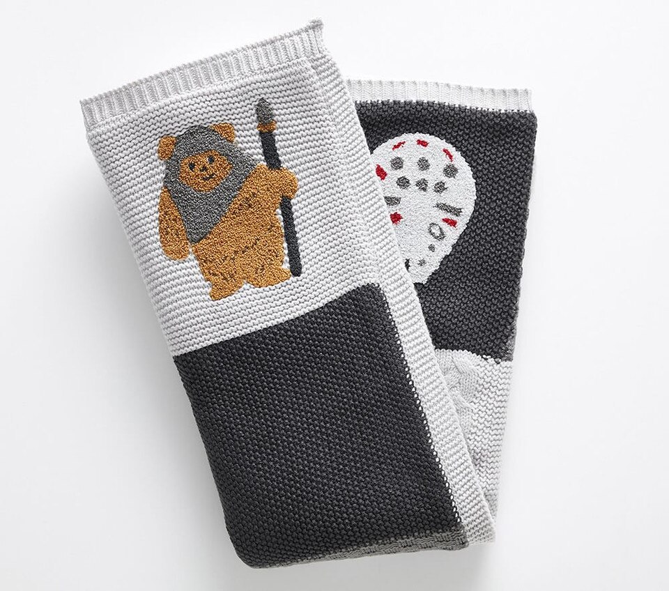 Star Wars® Heirloom Patchwork Knit Baby Blanket Pottery Barn Kids UK